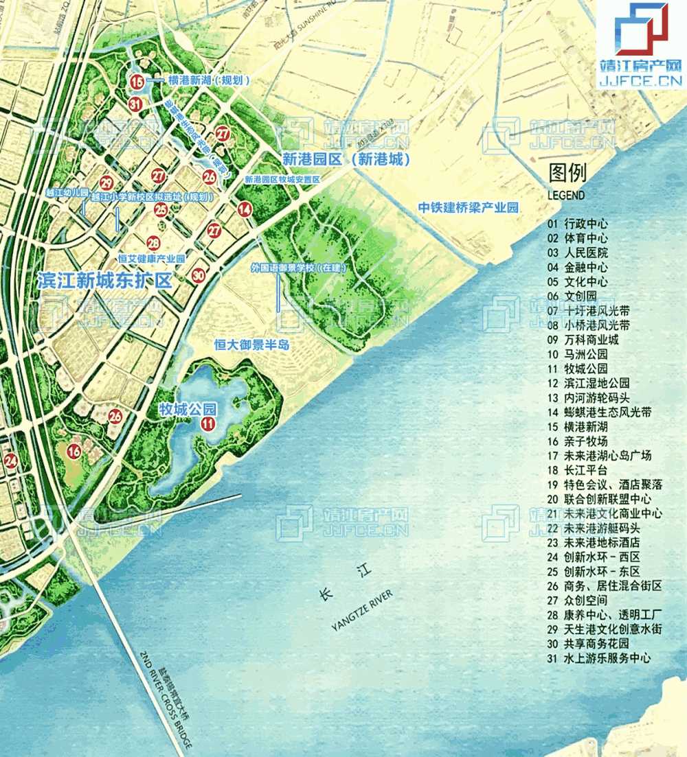 滨江新城东扩区之学校配套,靖江房产网
